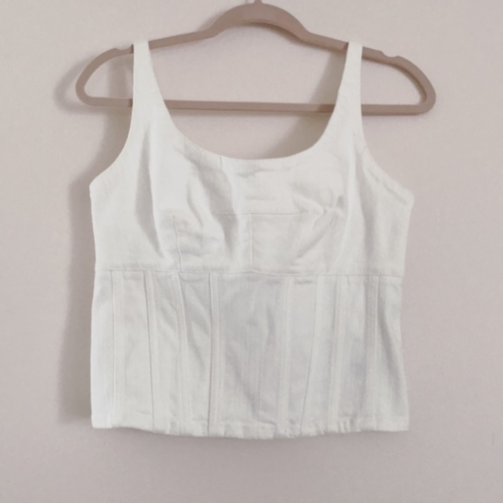 Anthropologie Maeve Corset Top w Bow - Picture 2 of 4